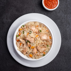 Diced Chicken Fried Rice